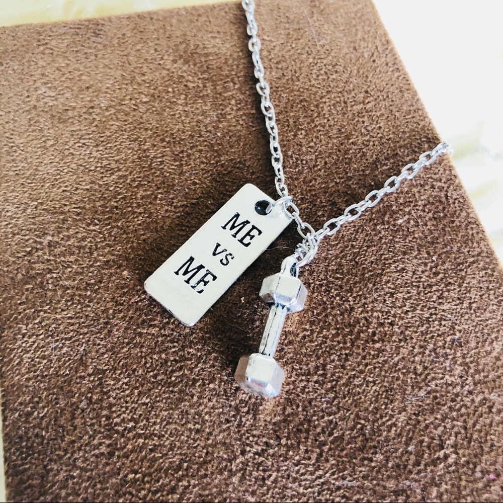 Me VS Me & Weight Gym Necklace